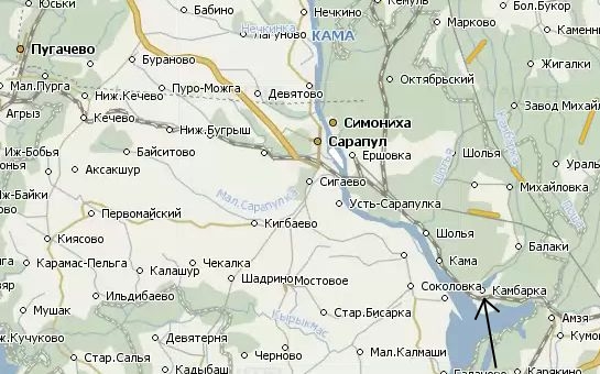 карта камбарского района